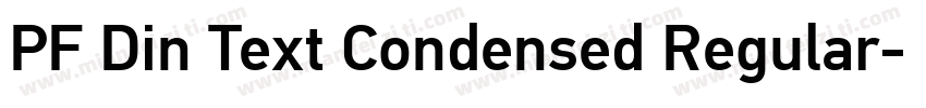 PF Din Text Condensed Regular字体转换